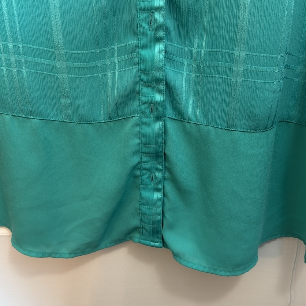 Kim Rogers Aqua Blouse - Picture 5 of 7